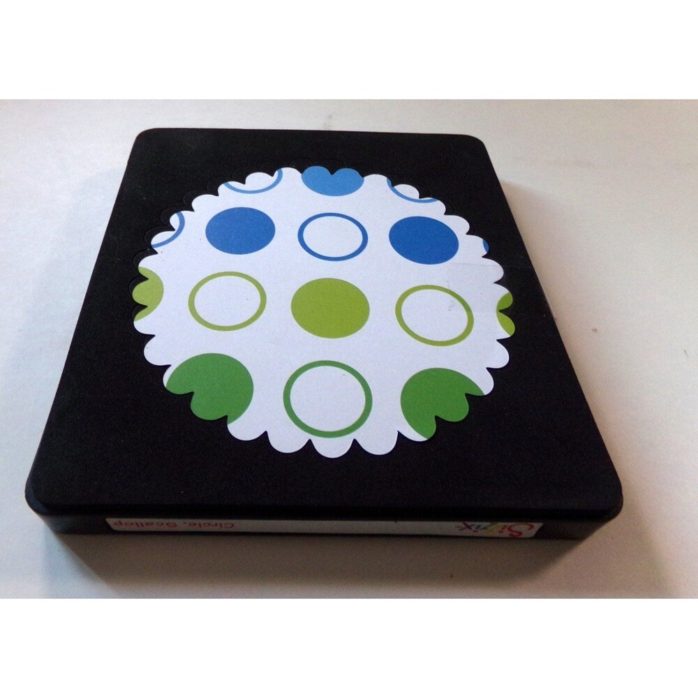 sizzix circle scallop die cutter, rare, and retired